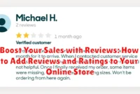 Boost Your Sales with Reviews: How to Add Reviews and Ratings to Your Online Store