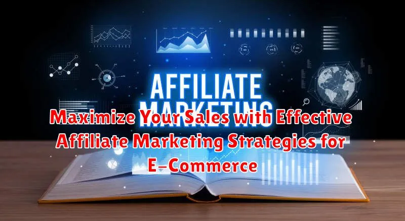 Maximize Your Sales with Effective Affiliate Marketing Strategies for E-Commerce